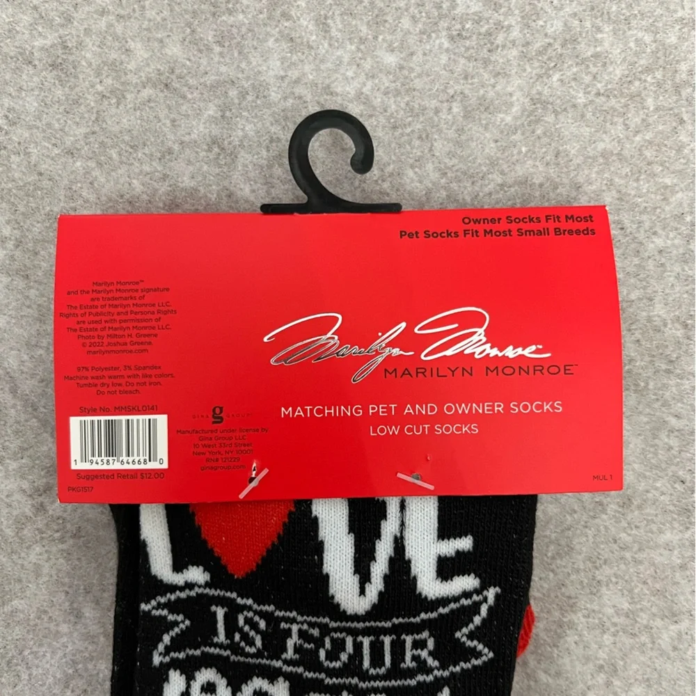 Marilyn Monroe Matching Pet and Owner Socks